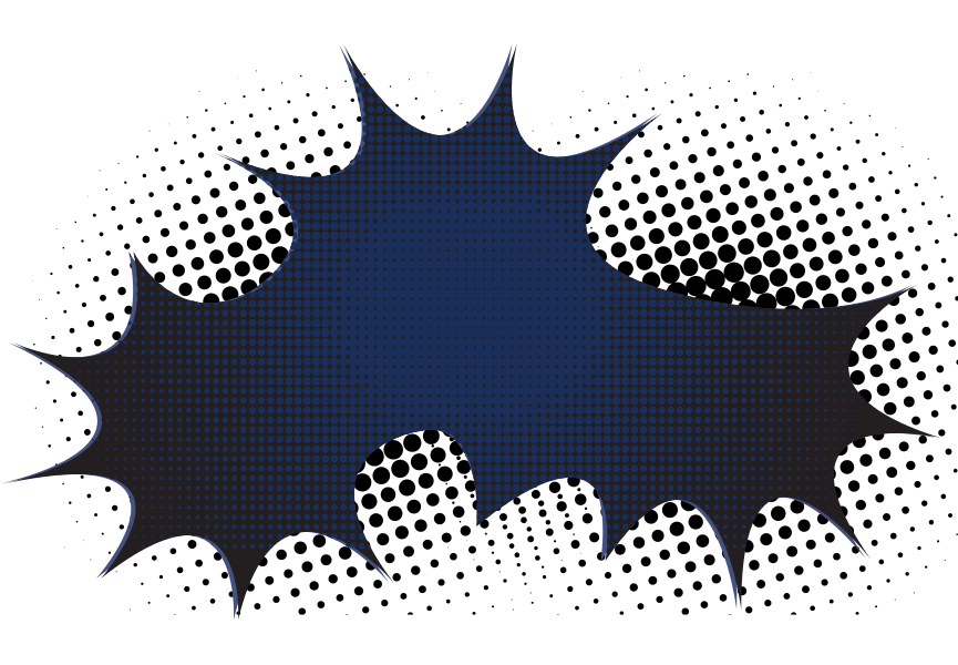 splash in pop art style